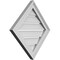 Ekena Millwork Diamond Surface Mount PVC Gable Vent: Non-Functional, w/ 2"W x 1-1/2"P Brickmould Frame, 20"W x 20"H GVPDI20X2002SN - alternate 5